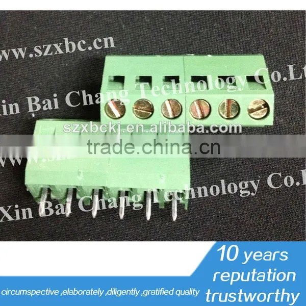 6P pcb screw terminal block/terminal socket/terminal connector/female socket/male connector/wires socket connector