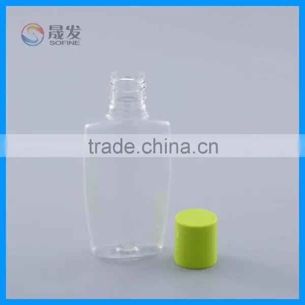 Green Cap Transparent Glass Bottle Plastic Body Pet Lotion Bottle photo-2