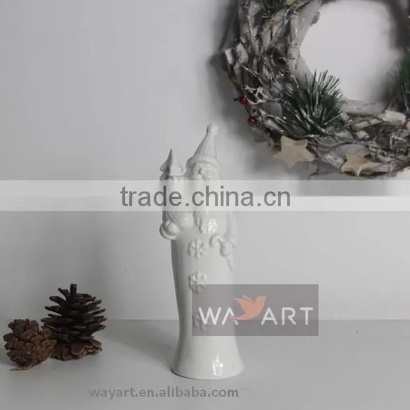New Hot Ceramic Santa Claus With Electric Light Home Decoration photo-5