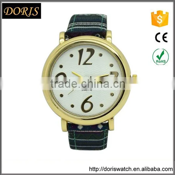 2016 Leather Band Japan Movement Wan Hand Watch photo-3