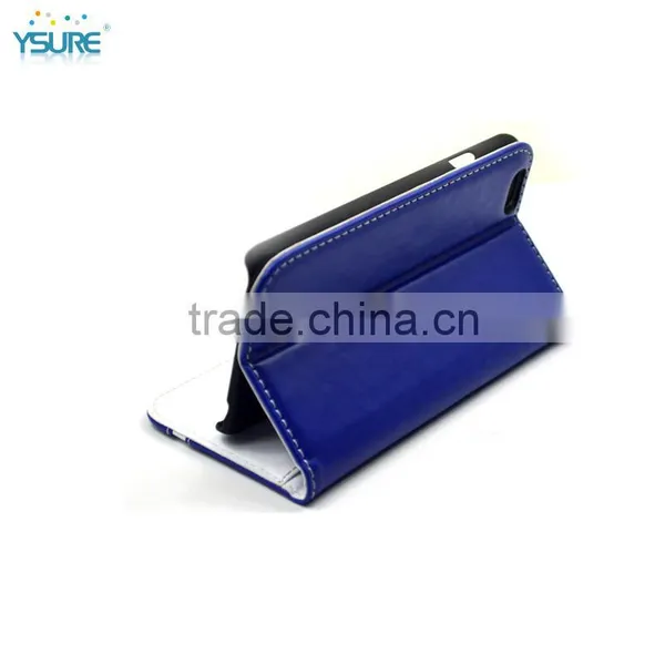 2015 New Design Concise TAPS Leather Case For Wiko Cink Five With Magnet Close up photo-4