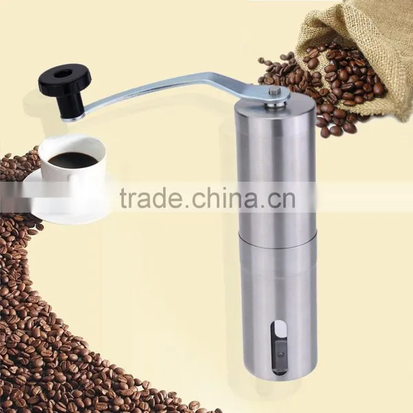48*188mm Stailness Steel Housing Manual Coffee Grinder With Logo photo-3
