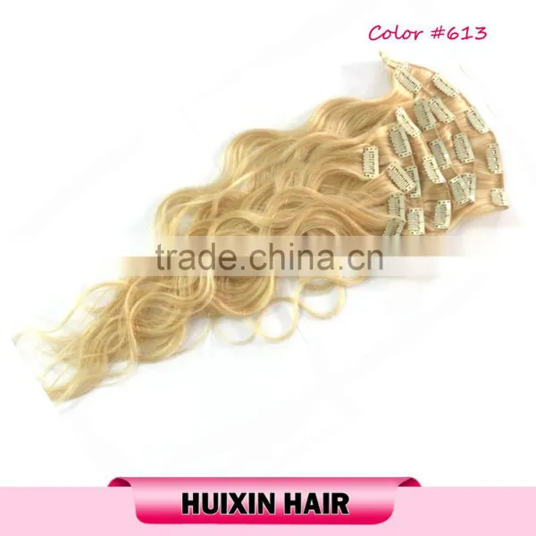 Remy Blonde Human Hair Extensions Bohemian Remy Clip In Hair Extensions photo-2
