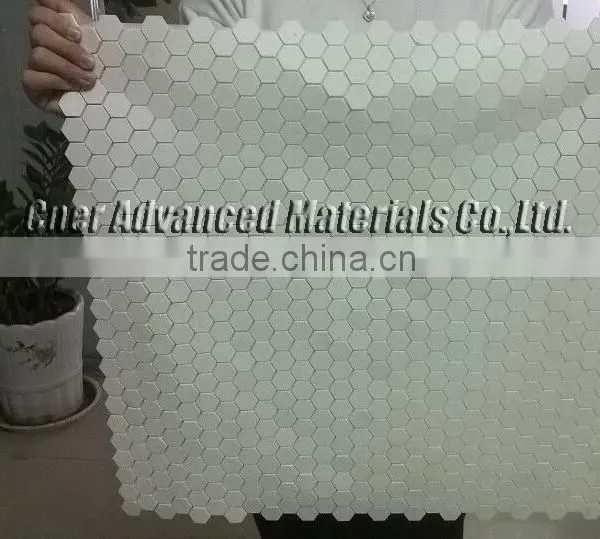 500*500 mm Alumina Ceramic Hexagonal Mat, Alumina Ceramic Liner for Wear Resistant Pipes photo-2