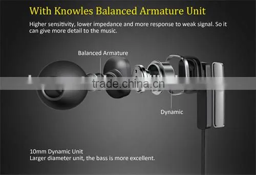 Original Huwaei Honor AM175 Dynamic Balanced Armature Dual Unit Support Hands Free Talking Ring Iron Headphones photo-4