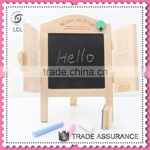 Portable Wooden Blackboard for Kids, Wooden Kids Blackboard With Chalks photo-2