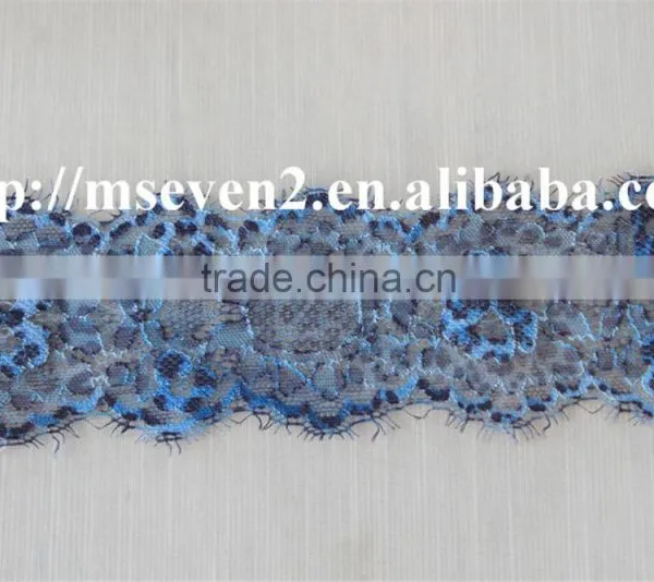 Good Looking 100% Elastic Spun Lace Eyelash Lace Trim in Multiple Color for Choosing photo-2