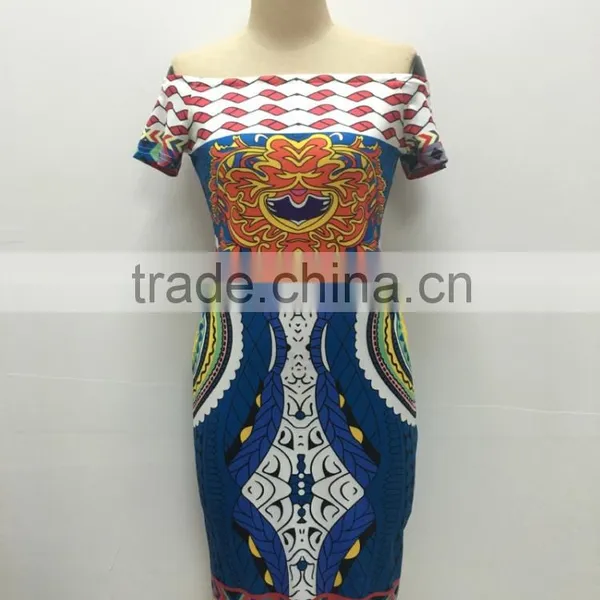Bonvatt Legant Cute Girls Wide Boat Neck Hip Package Dress