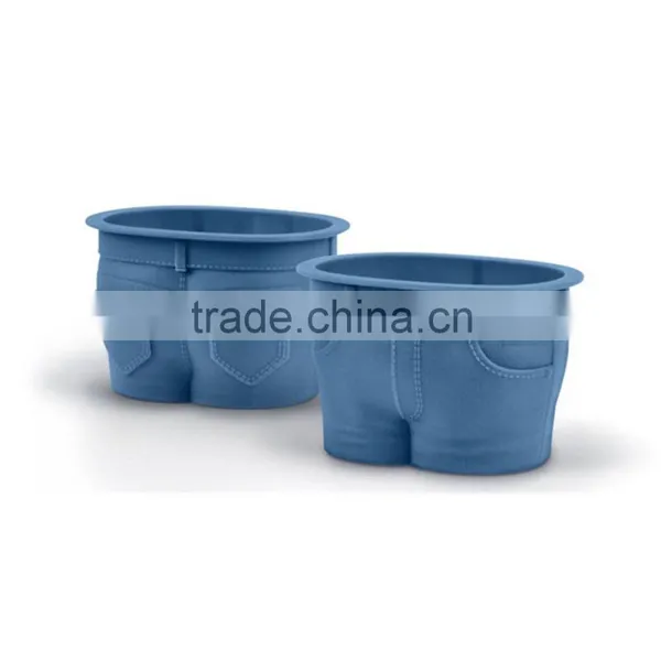 4 PCS Jeans Style High Temperature Resistant Custom-Made Silicone Cake Mold photo-4