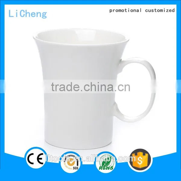 Novetly Design White Porcelain Cup and Mug Coffee Mug Cup Drinking Cup With Handle photo-6