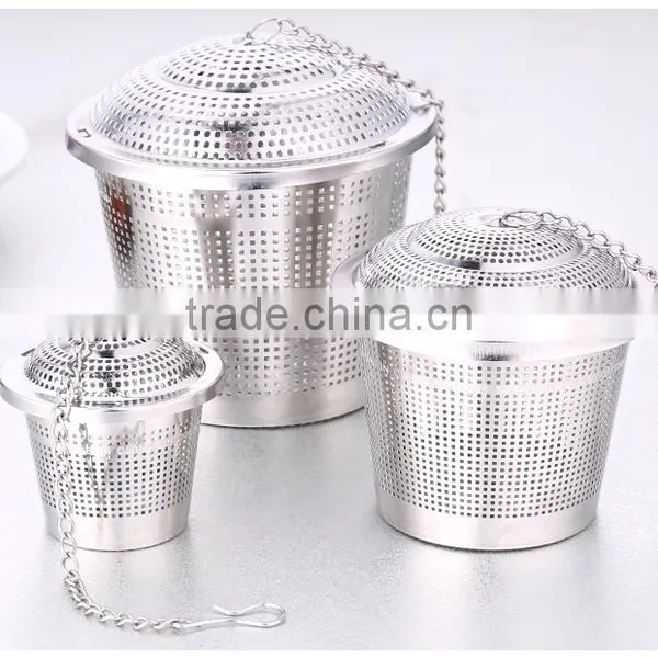 YS Factory Loose Leaf Tea Stainless Steel Strainer (Set of 2) With Tea Scoop and Drip Trays, Medium photo-4
