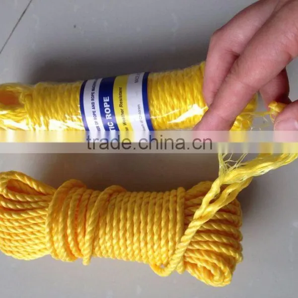 Hot Sellling 3 Strands pp Twisted Splitfilm Rope New photo-2