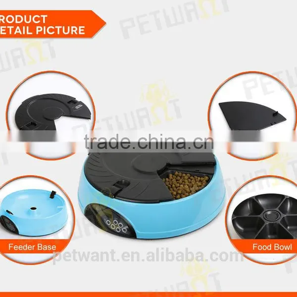 Time Programmable 6 Meals Automatic Dog Cat Animal Feeders photo-5