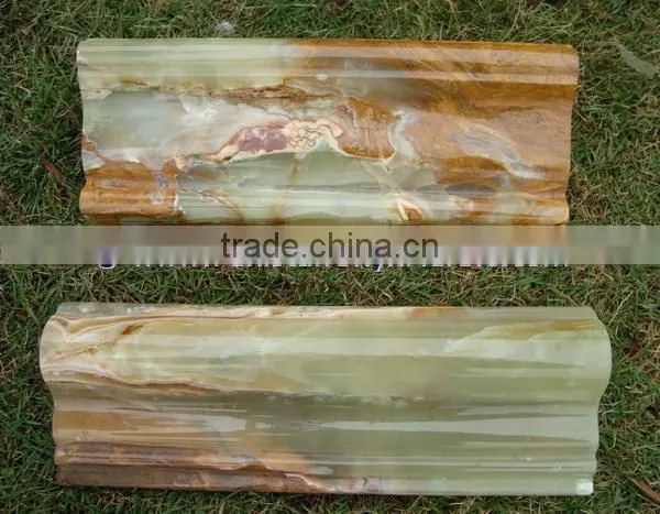 Natural Stone Pakistan Supplier ONYX CHAIR RAIL MOLDING COLLECTION photo-5