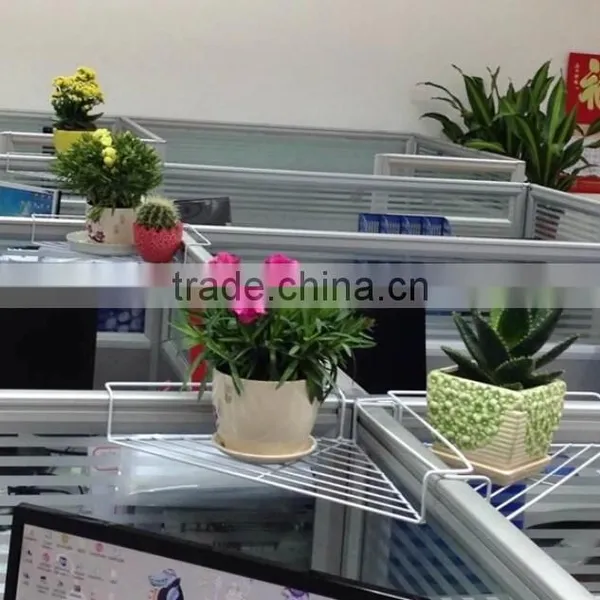 Balcony Hanging Flower Pot Rack Triangle Wall Flower Shelf photo-6