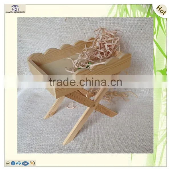 Fsc Certified 3 Holder Shelf Wooden Flower Tray photo-2