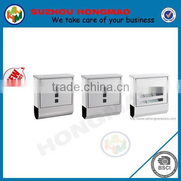 Waterproof Wall Mounted Mailbox With Different Newspaper Holder