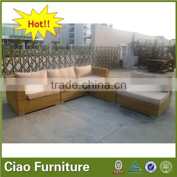 Outdoor L Shape Sofa Set Rattan Outdoor Furniture photo-3