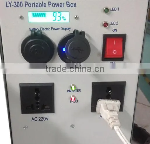 300W Portable Lithium Battery Backup Power System photo-2