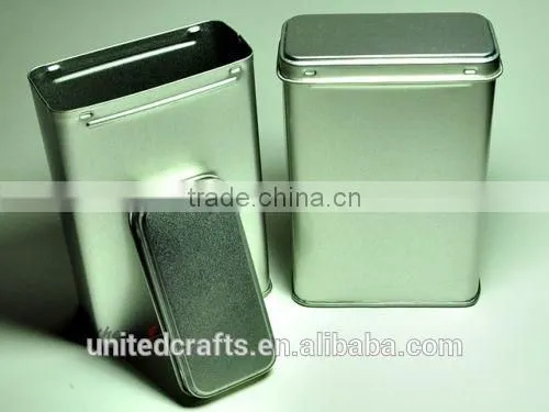 5 PCs of 50cc. EMPTY MINI PLAIN TEA METAL TIN BOX STORAGE NEW photo-5