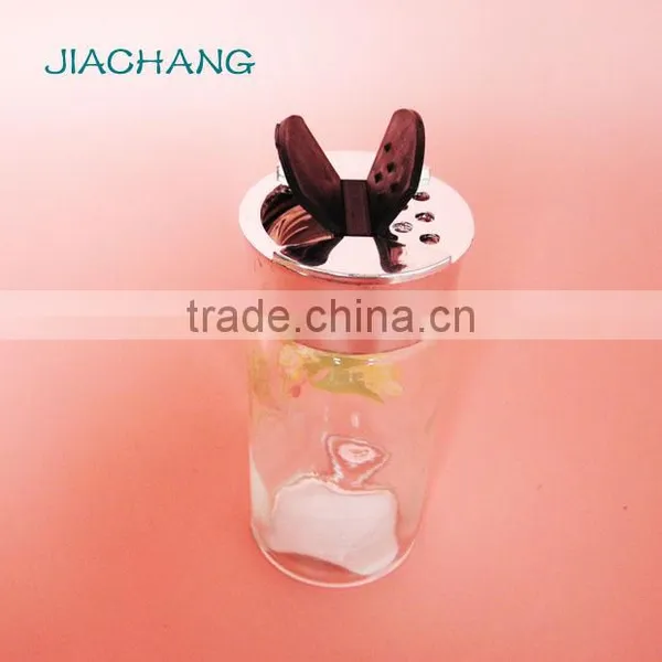 80ml Glass Salt and Pepper Sugar Packaging Bottle With Butterfly Lid photo-3