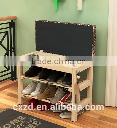 2016 Hot Selling Wooden Shoes-changing Bench photo-2