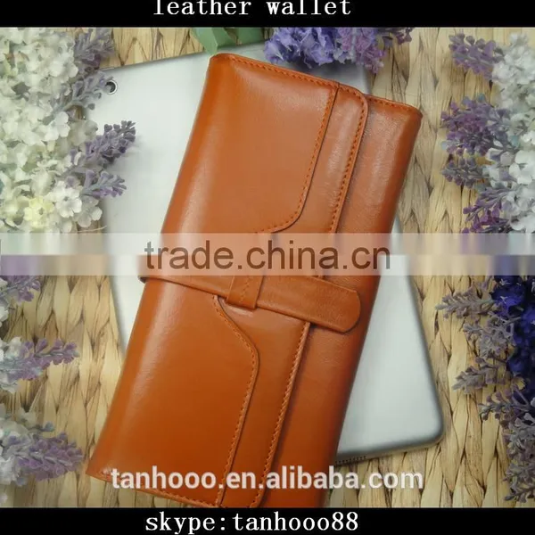 Emboss Logo Genuine Leather Ladies Wallets and Purses photo-3
