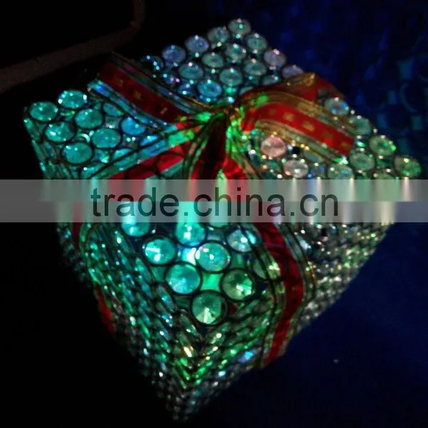 Dongguan Hot Sale Iron Box Acrylic With Outdoor Led Christmas Gift Box photo-4