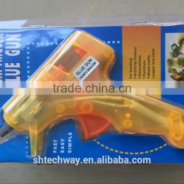 Popular Fashion Transparent Home Use Hot Melt Glue Gun 10w photo-3