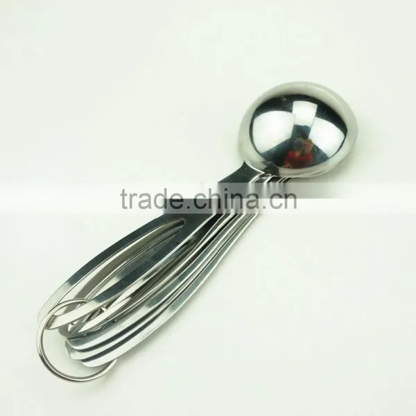 42141 5pcs Stainless Steel Nesting Measuring Cups and Spoons Set photo-6