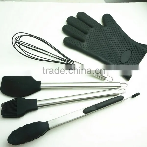 33052 10-pcs Silicone Kitchen Utensil With Stainless Steel Handle photo-5