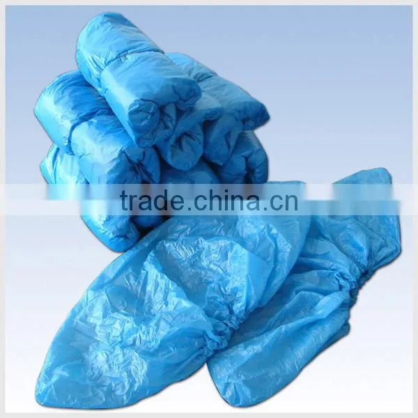 PE Shoe Cover With CE ISO& FDA,Blue Waterproof Disposable Shoe Cover photo-4