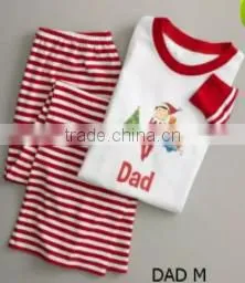 2017 Wholesale Matching Family Pajamas Spirit Embroidery Design Christmass Sleepwear Clothes photo-2