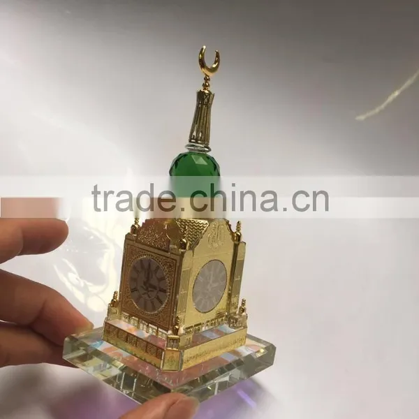 Wholesale Saudi Royal Makkah Clock Tower PERFUME Crystal Model Manufacture Islamic Wedding Souviner Gift photo-4