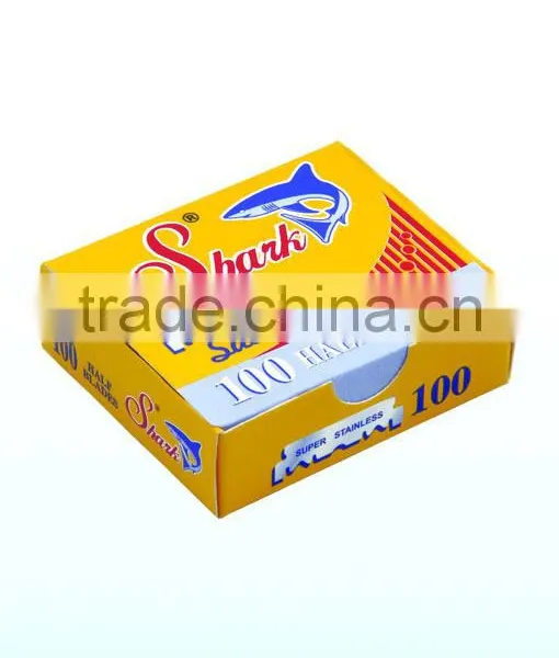 Barber Razors With 100 Shark Super Stainless Straight Edge Barber Razor Blades for Professional Barber Razors photo-2