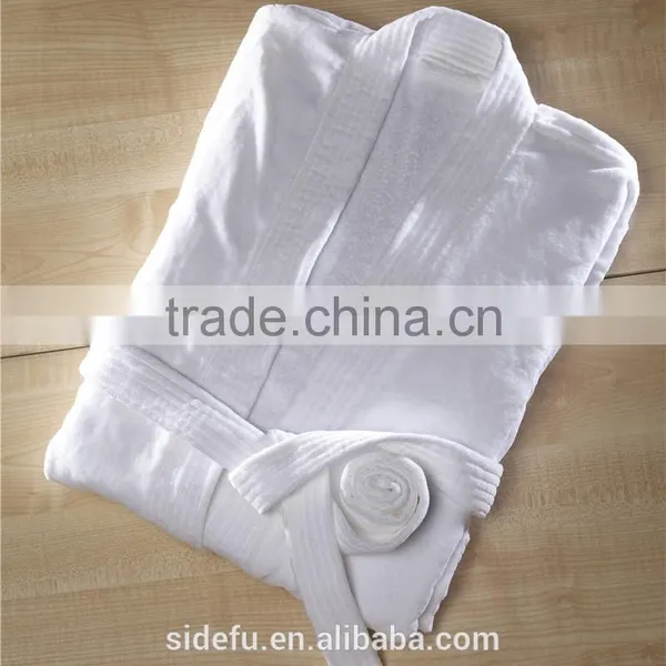 Super Comfortable Star Hotel Velour Shawl Collar Bathrobe photo-3