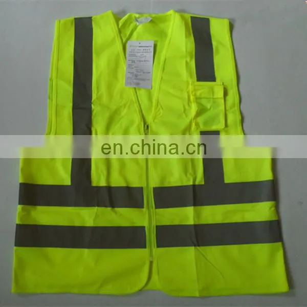 Adult Jackets Yellow High Visibility Reflective Safety Vest photo-2