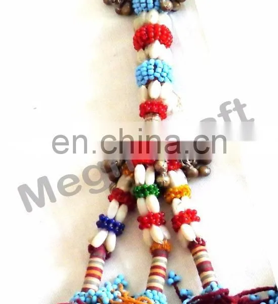 Kuchi Tribal Beaded Tassels -Bulk Afghani Tassels-Bohemian Wall Hanging- Door Hanging - Belly Dance Tassels photo-2