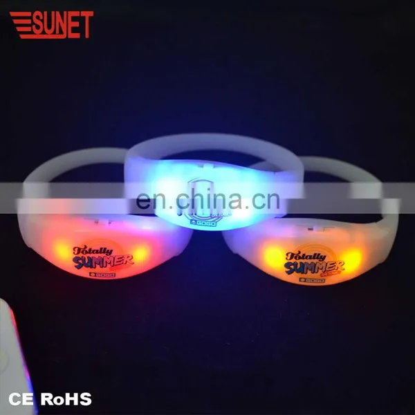 Hot New Products 2018 Plastic Soft Led Wristband Flashing Bracelets photo-4