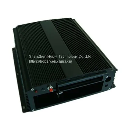 Мини-ITX Корпус для HTPC и игрового ПК черного цвета из алюминия для Mini ITX с кронштейном для крепления на стену, с pci po