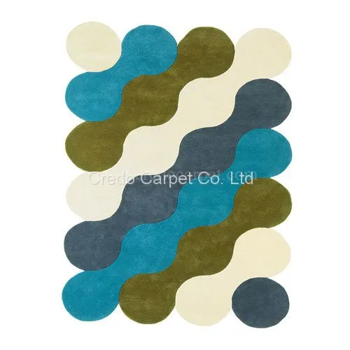 Bespoke Irregular Size Modern Design Living Room Wool Carpet(CR06)
