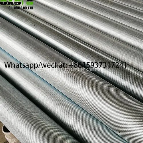 Galvanized Carbon Steel V Shape Profile Wire Wrapped Screen /continuous Slot Johnson Water Well Screens photo-2