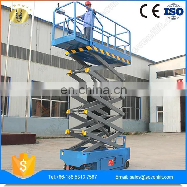 12m Self-propelled Battery Type Scissor Lift for Construction photo-4