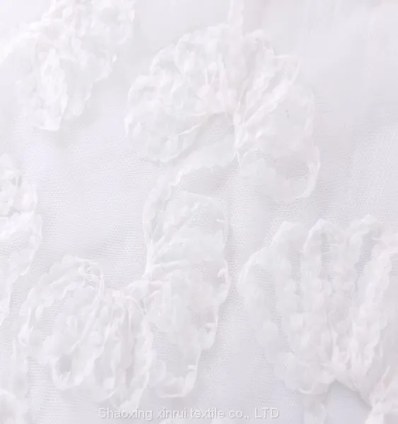 Luxury Laser Cut Flower Wedding Lace Fabric Embroidery for Clothes