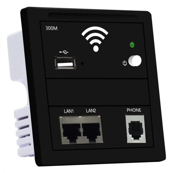 2019 300Mbps in Wall AP WiFi Access Point Wireless Socket for Hotel Wi-Fi Project Support AC Management & RJ45