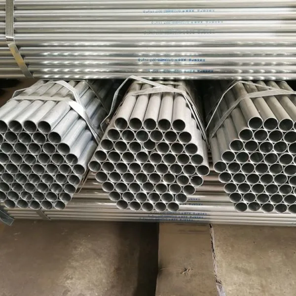 China Shengteng Brand BS 1387 Standard Pre-Galvanized Round Steel Tube Pipe photo-2
