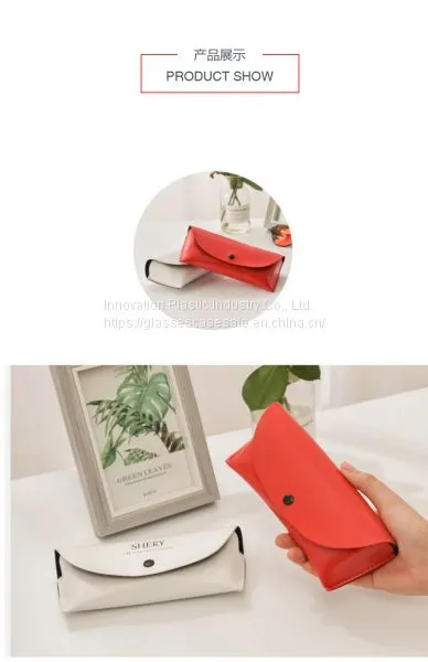 Fresh and Vintage Glasses Case; Simple Unisex Portable Sunglasses Case photo-2