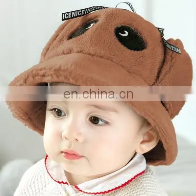 Autumn New Baby Hat Cover Cap Baby Cartoon Panda Plush Basin Hat photo-6