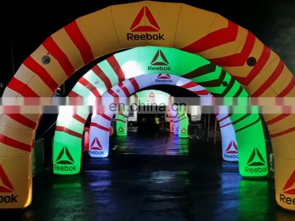 Stage LED Lighting Decoration Airblown Entrance Tunnel Colorful Archway Wedding Inflatable Arch photo-5