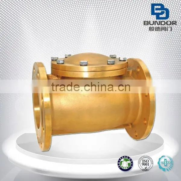 Brass ANSI 1/4" Double Flange Swing Check Valve Price photo-3